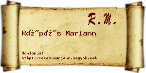 Répás Mariann névjegykártya