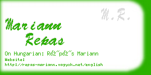 mariann repas business card